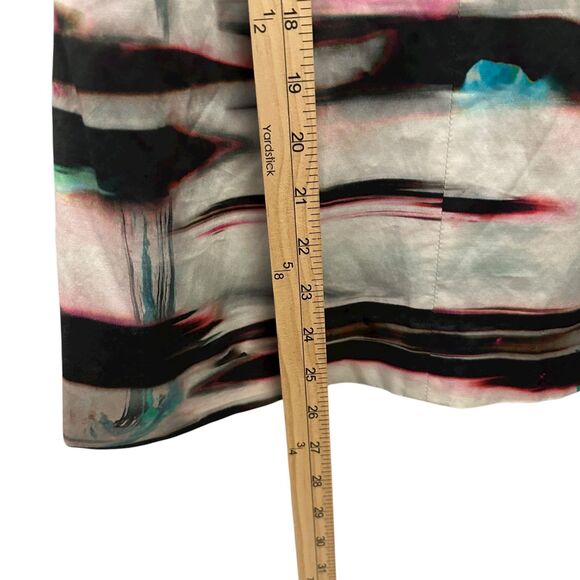 Milly Minis Girls Beige, Black & Pink Sleeveless Zip Back Shift Dress Pockets 8 - Picture 6 of 8